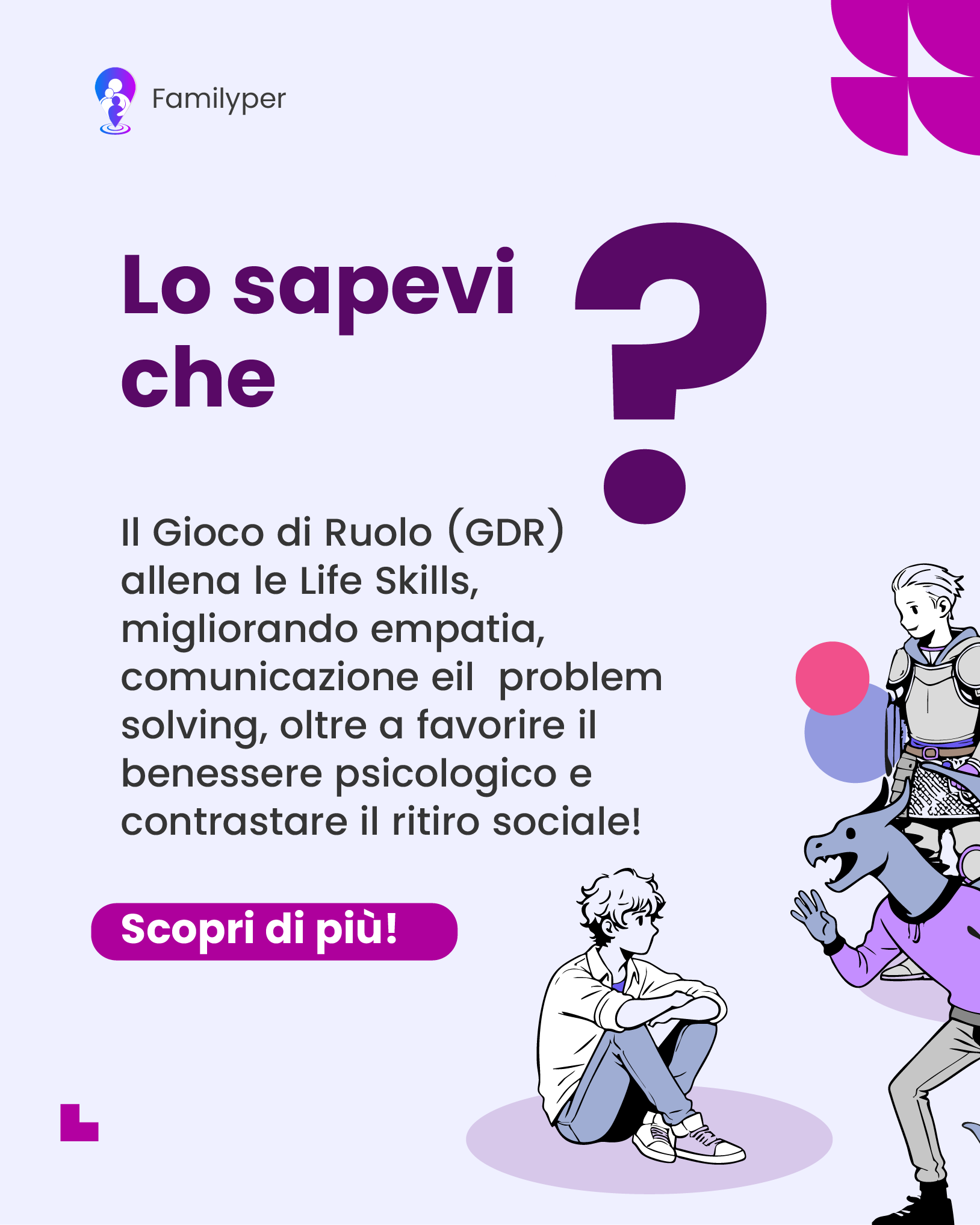 Life skill GdR Gioco di Ruolo